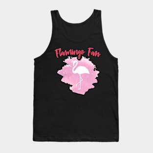 Flamingo fan Art design graphic Tank Top